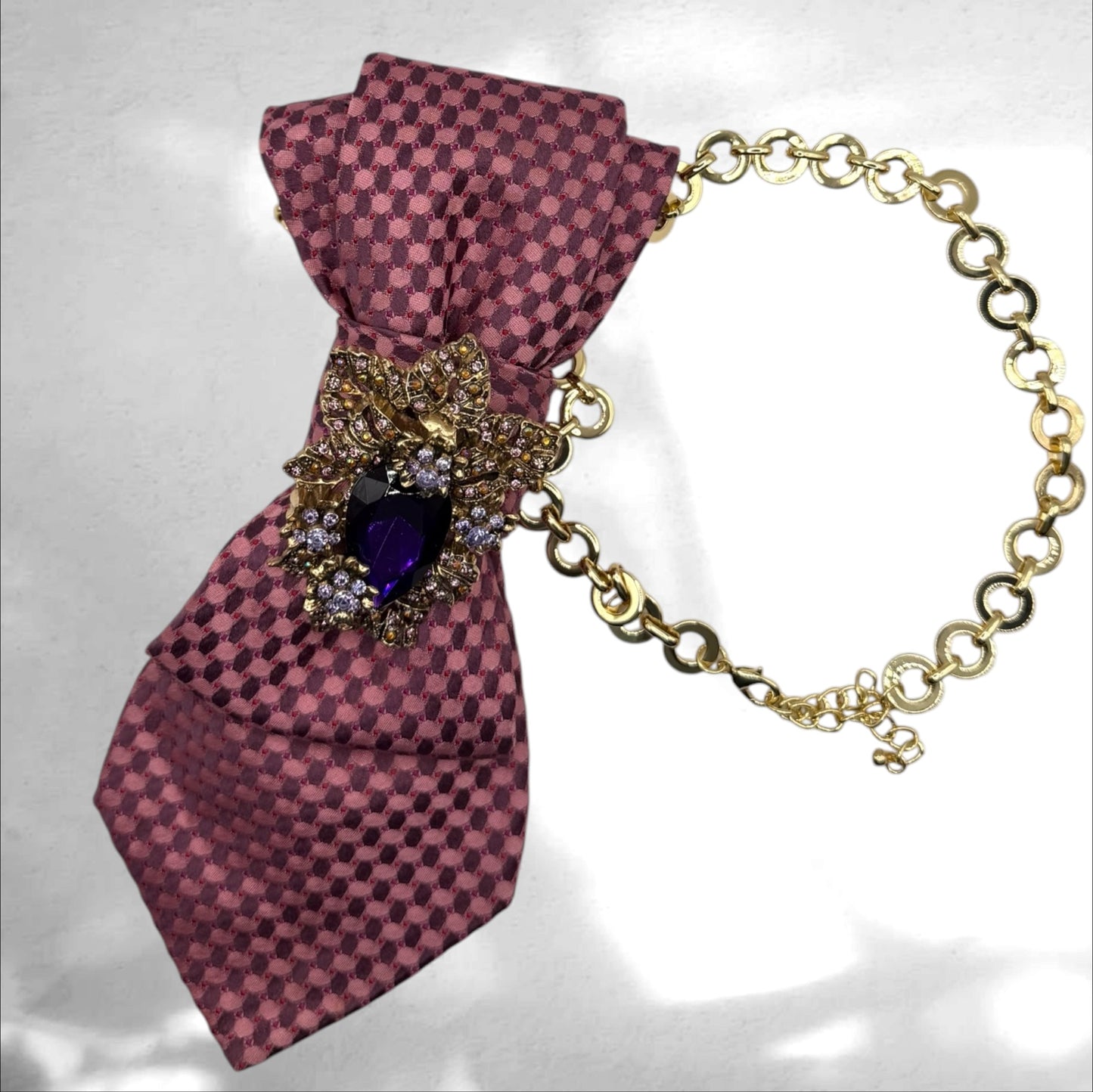 Tie Necklace - Pink Affair