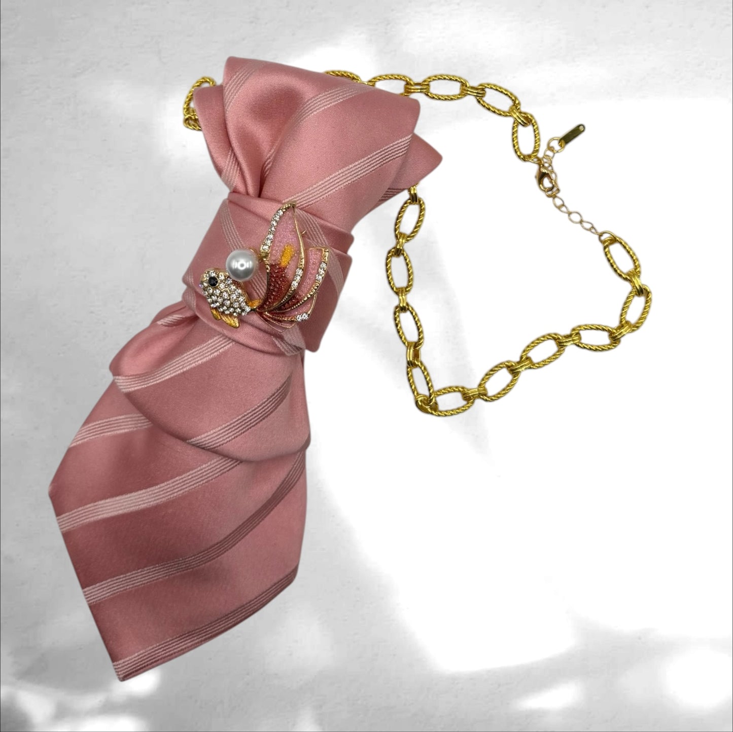 Tie Necklace - Pink Affair