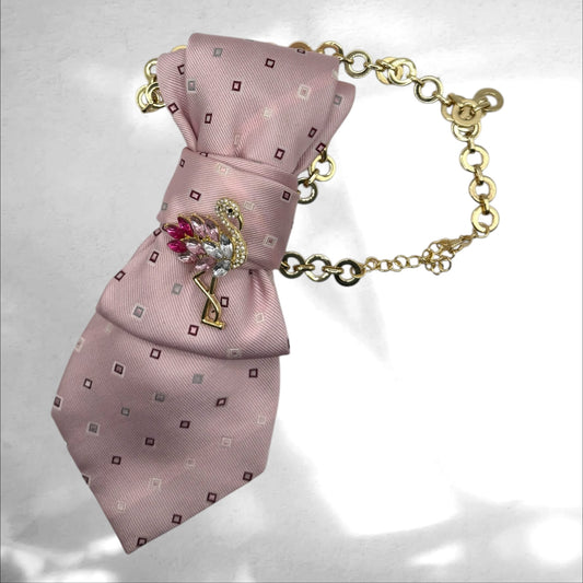 Tie Necklace - Pink Affair