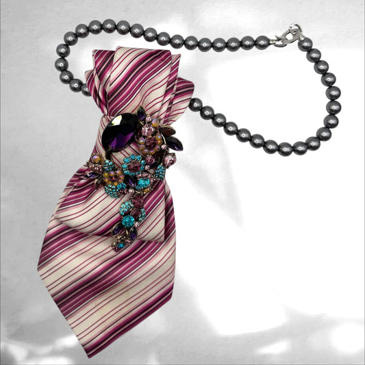 Tie Necklace - Pink Affair