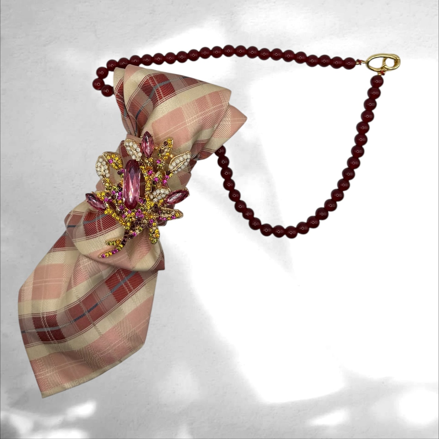 Tie Necklace - Pink Affair