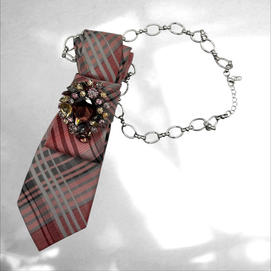 Tie Necklace - Pink Affair
