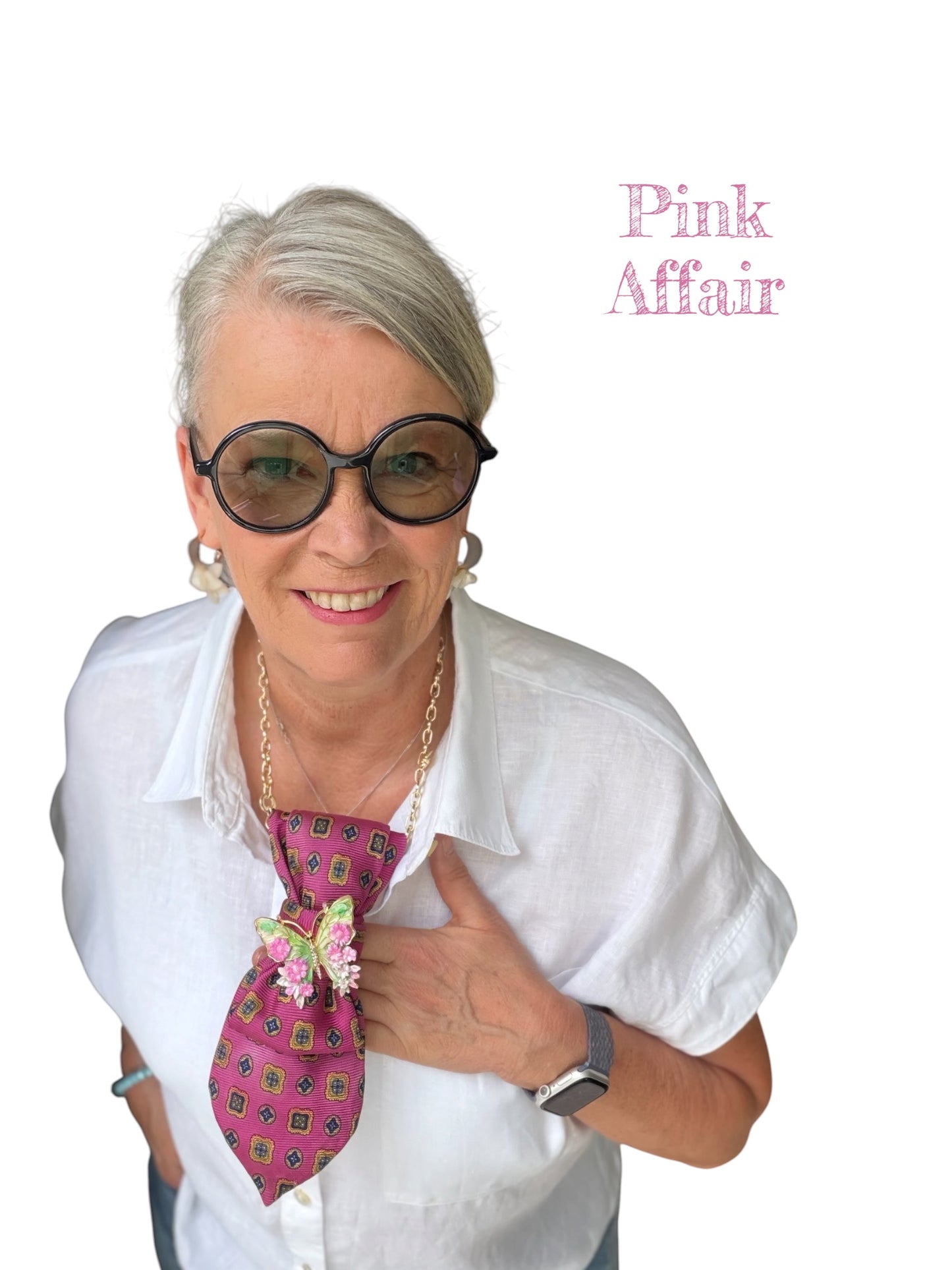 Tie Necklace - Pink Affair
