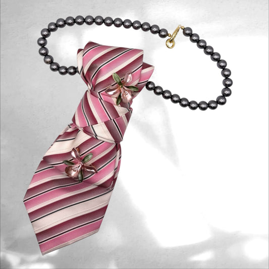 Tie Necklace - Pink Affair