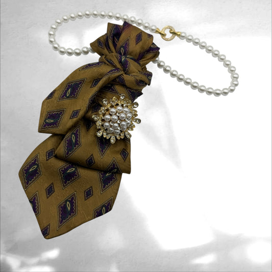 Tie Necklace - Perlmutt