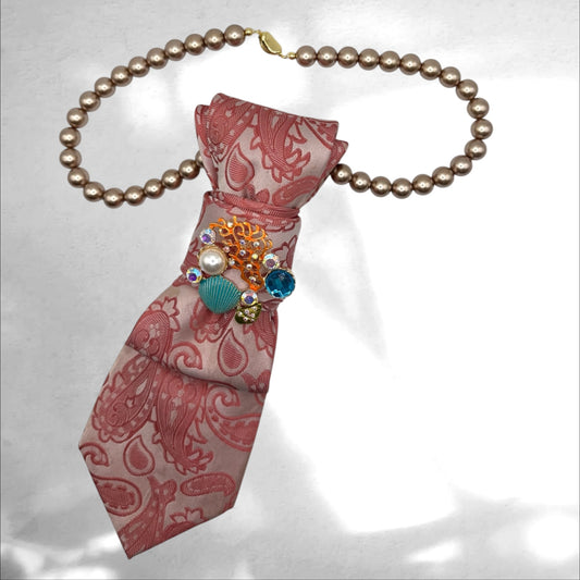 Tie Necklace - Pink Affair
